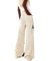 These baggy trousers feature embroidered butterfly patches and a relaxed fit - boogzel clothing