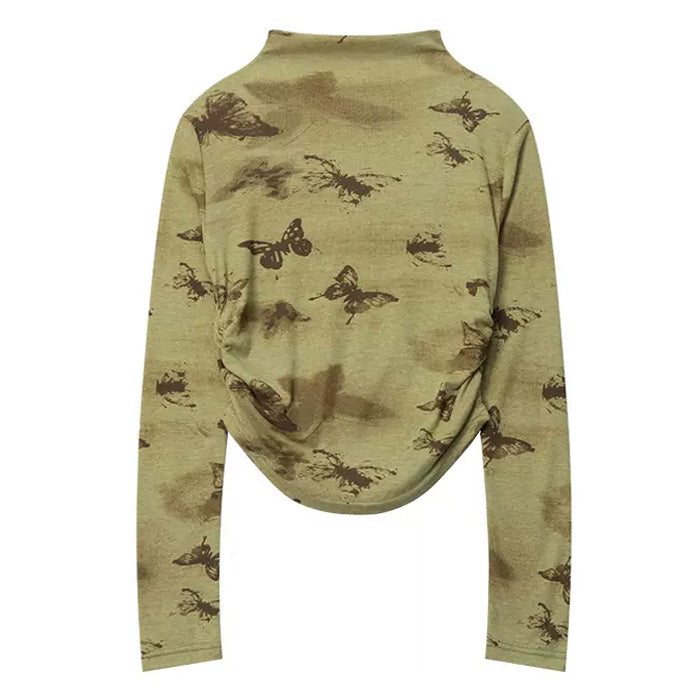 butterfly aesthetic long sleeve top boogzel clothing