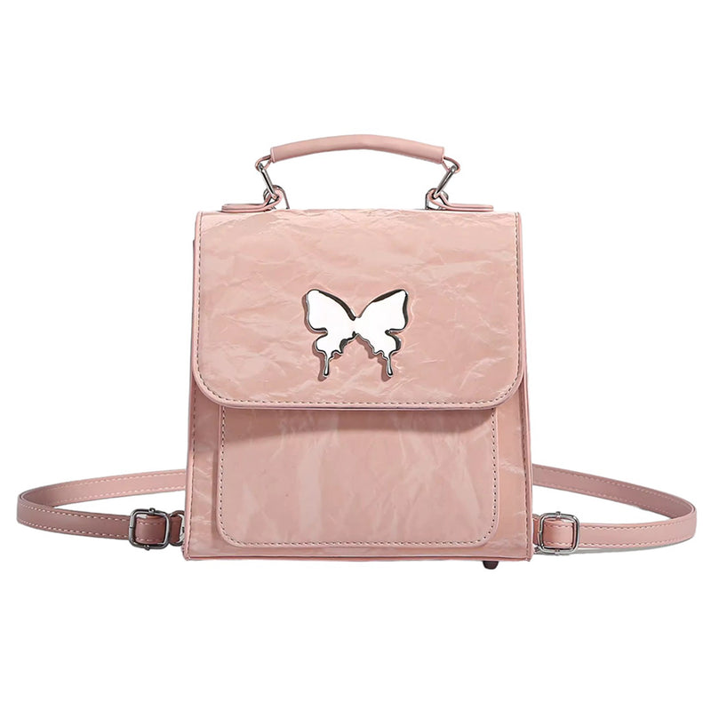 aesthetic mini backpack Flutter Wing BackPack + Handbag