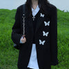 butterfly black blazer jacket boogzel clothing