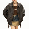 butterfly embossed leather jacket boogzel clothing