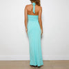 blue maxi dress boogzel clothing