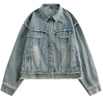 butterfly patch y2k denim jacket boogzel clothing