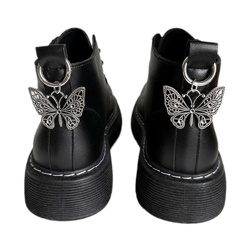 butterfly pendant boot charms boogzel clothing