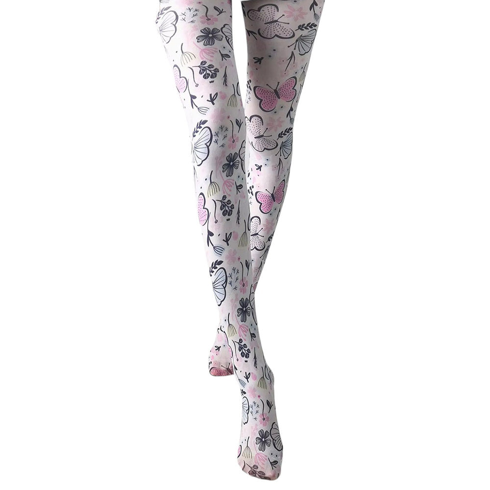 butterfly print tights boogzel clothing