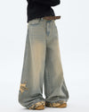 camouflage star wide leg jeans boogzel clothing