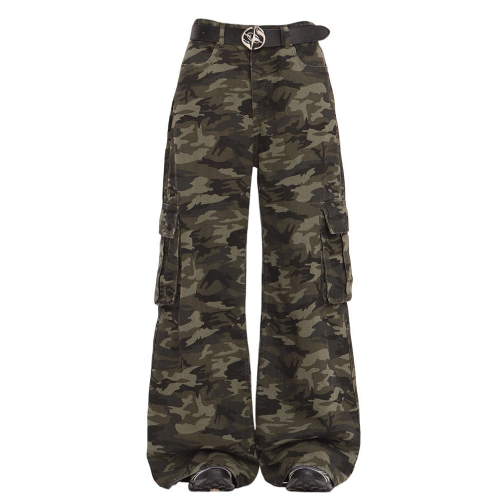 camouflage wide leg cargo pants boogzel clothing