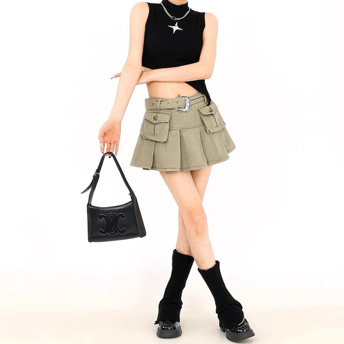 cargo mini skirt boogzel clothing