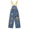 cartoon embroidery denim overalls boogzel clothing