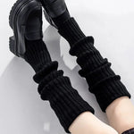 black knit leg warmers boogzel clothing