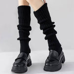 black knit leg warmers boogzel clothing