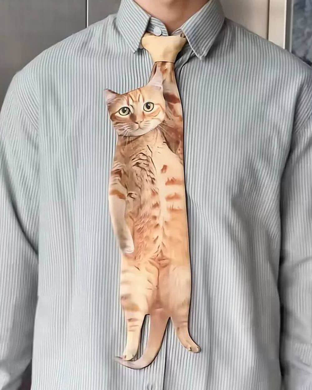 cat print statement tie boogzel clothing