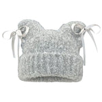 cat ear beanie with bows boogzel clothing