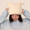 cat ear beanie with bows boogzel clothing