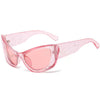 pink cat eye chunky sunglasses boogzel clothing