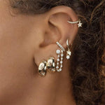 celestial aesthetic hoop earrings boogzel clothing