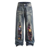 celestial aesthetic wide leg jeans boogzel clothing