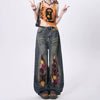 celestial aesthetic wide leg jeans