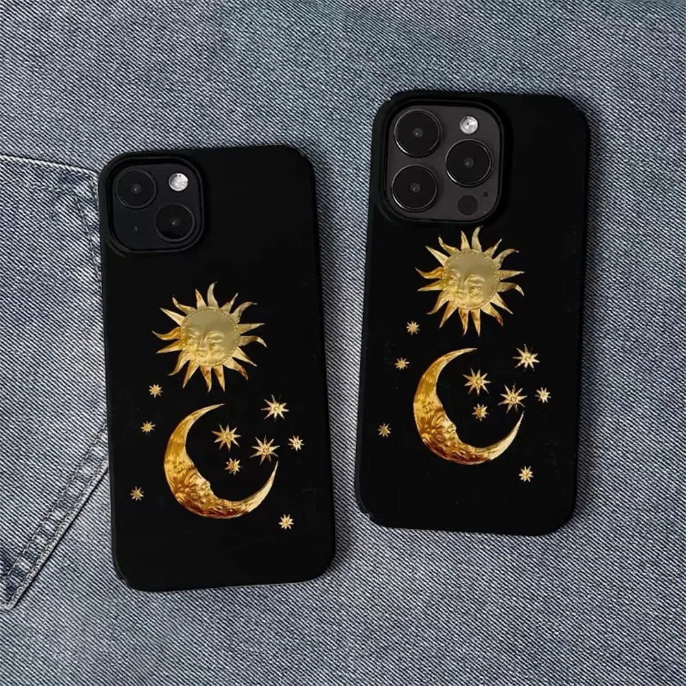 celestial sun moon iphone case boogzel clothing
