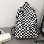checkered canvas backpack boogzel clothing