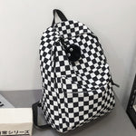 checkered canvas backpack boogzel clothing