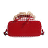 cherry embroidery gingham backpack boogzel clothing