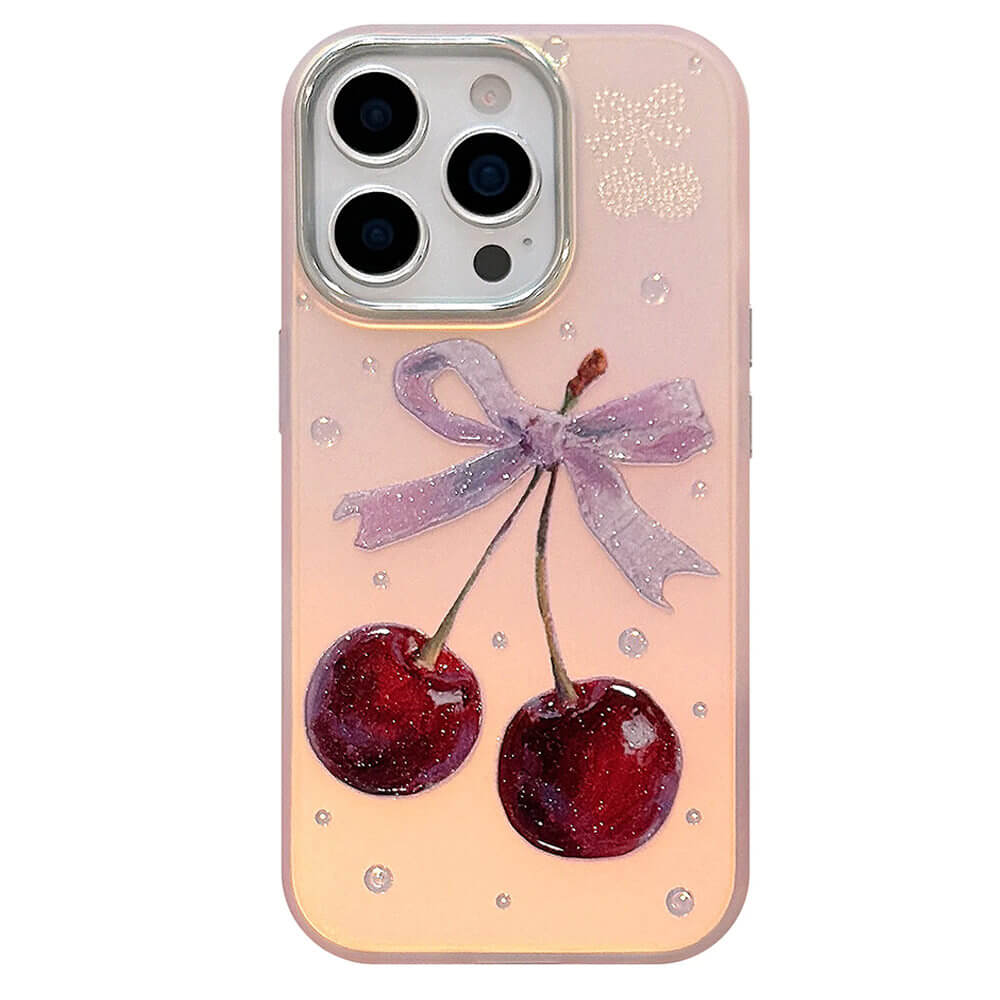 cherry rhinestone y2k iphone case boogzel clothing