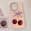 cherry rhinestone y2k iphone case boogzel clothing