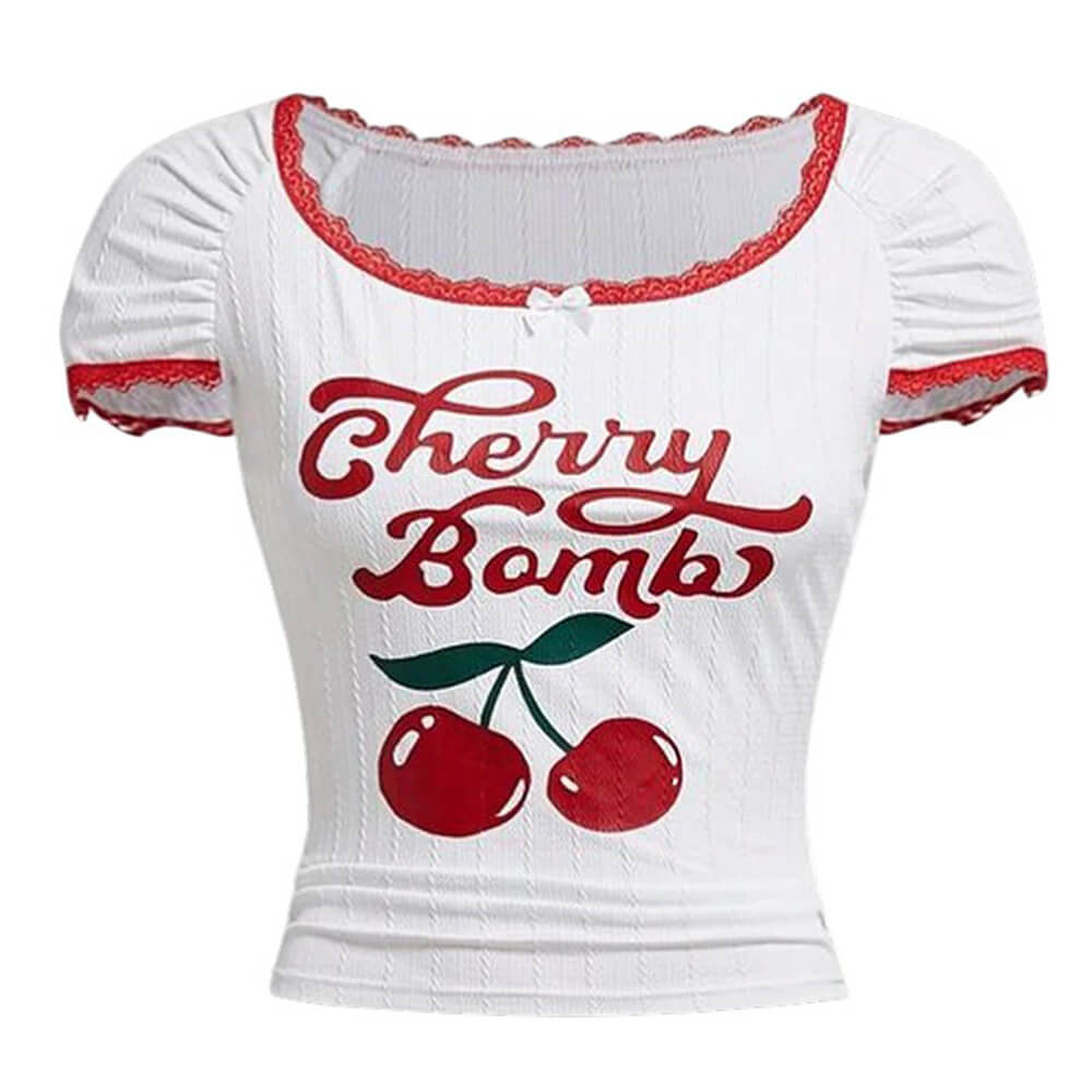 cherry bomb crop top boogzel clothing