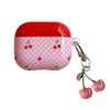cherry checkered airpods case boogzel clothing