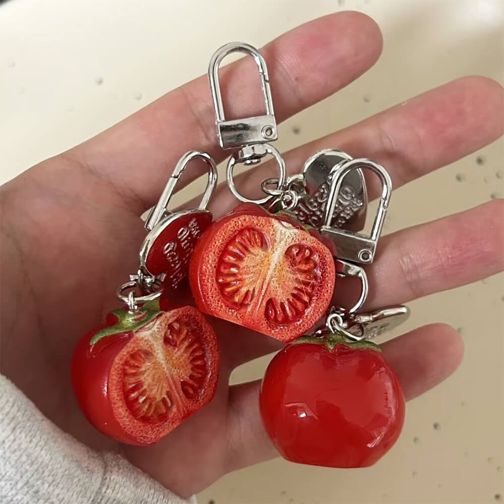 cherry tomato keychain boogzel clothing