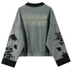 chinese style embroidered denim jacket boogzel clothing