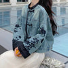 chinese style embroidered denim jacket boogzel clothing