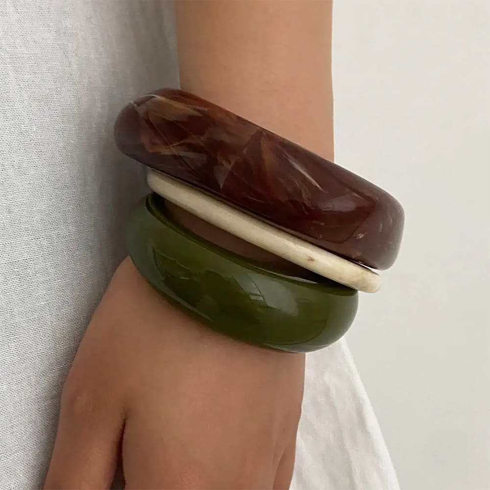 chunky bangle bracelet set boogzel clothing