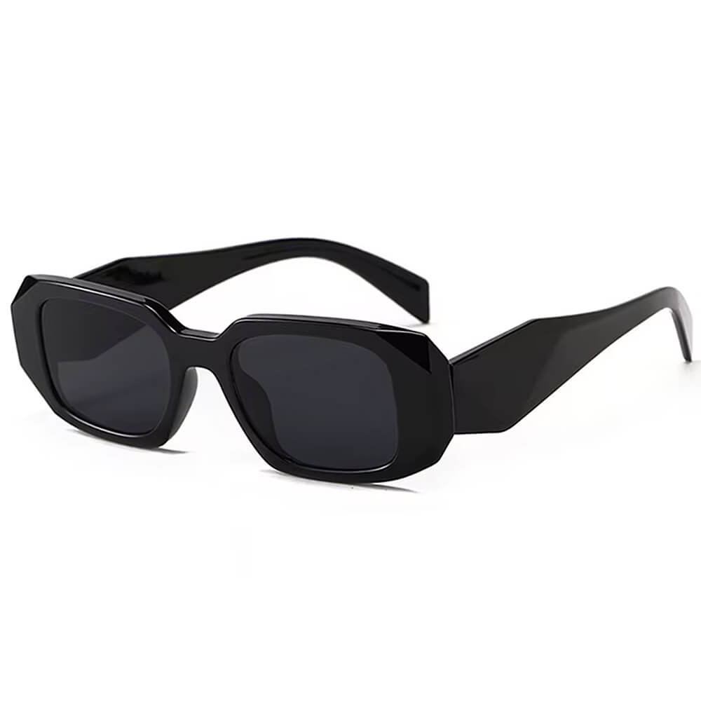 chunky geometric frame sunglasses boogzel clothing