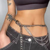 chunky layered chain belt boogzel clothing