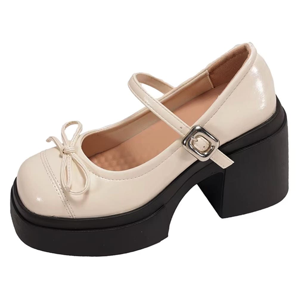 chunky platform mary jane heels boogzel clothing