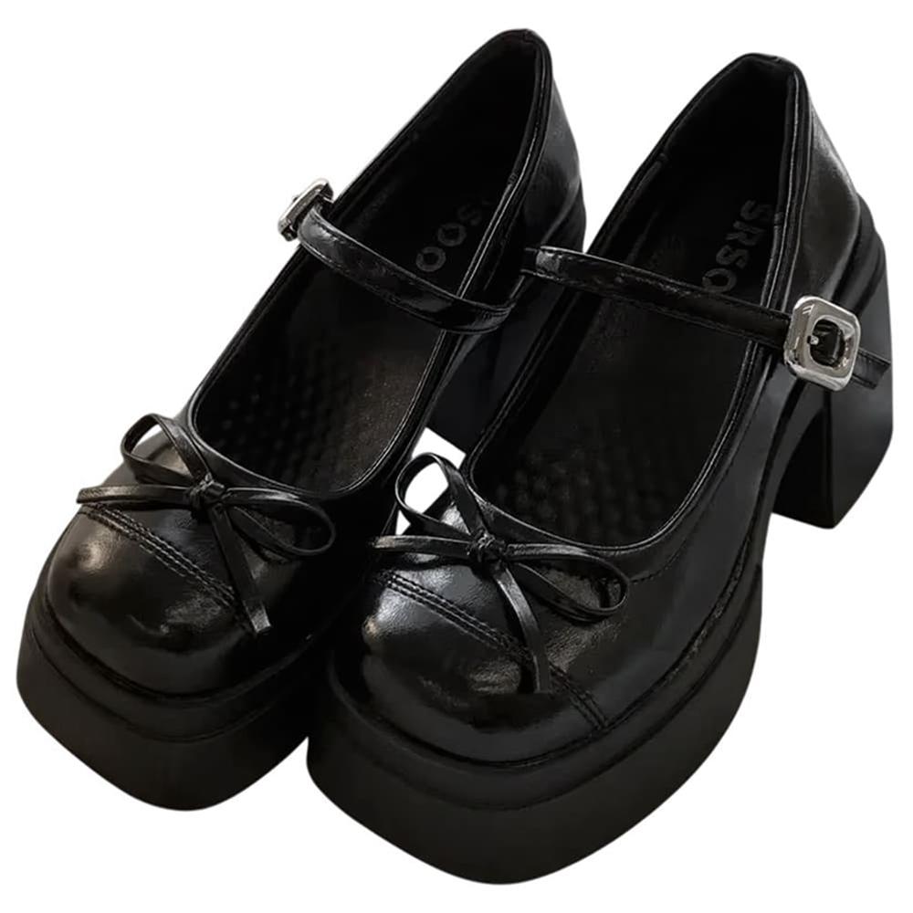 chunky platform mary jane heels boogzel clothing