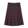 classic red pleated midi skirt boogzel clothing