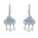 cloud crystal drop earrings boogzel clothing