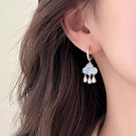 cloud crystal drop earrings boogzel clothing