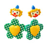 clown and flower earrings boogzel clothing