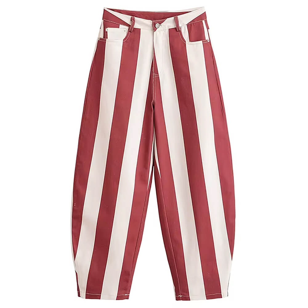 clown core striped balloon pants boogzel clothing