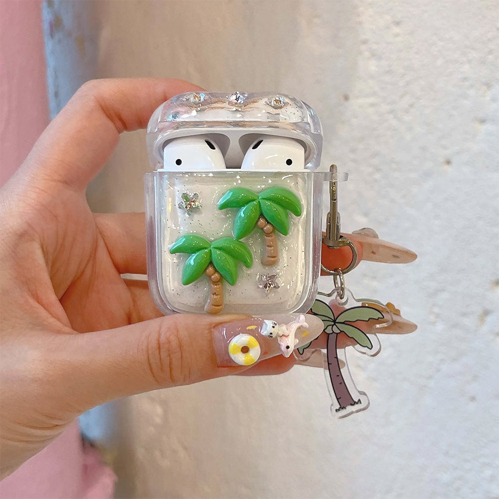 coconut girl palm airpods case boogzel clothing