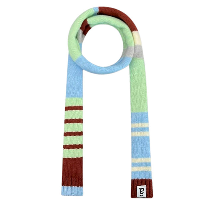 colorblock 90s style knit scarf boogzel clothing