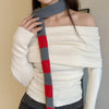 colorblock 90s style knit scarf boogzel clothing