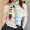 colorblock 90s style knit scarf boogzel clothing