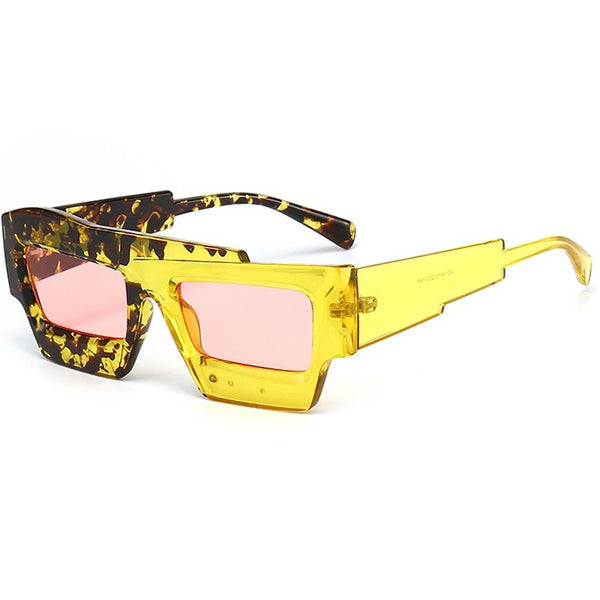 colorblock square sunglasses boogzel clothing