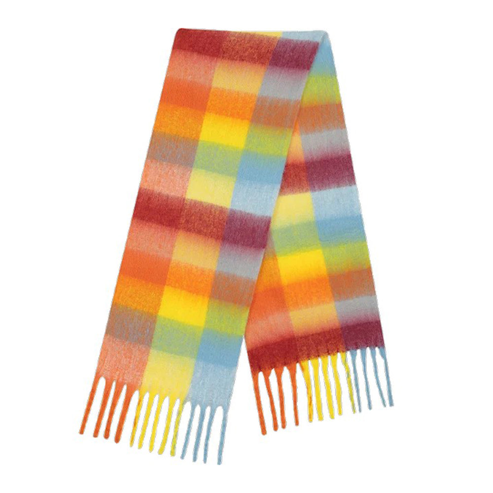 colorful plaid pattern scarf boogzel clothing