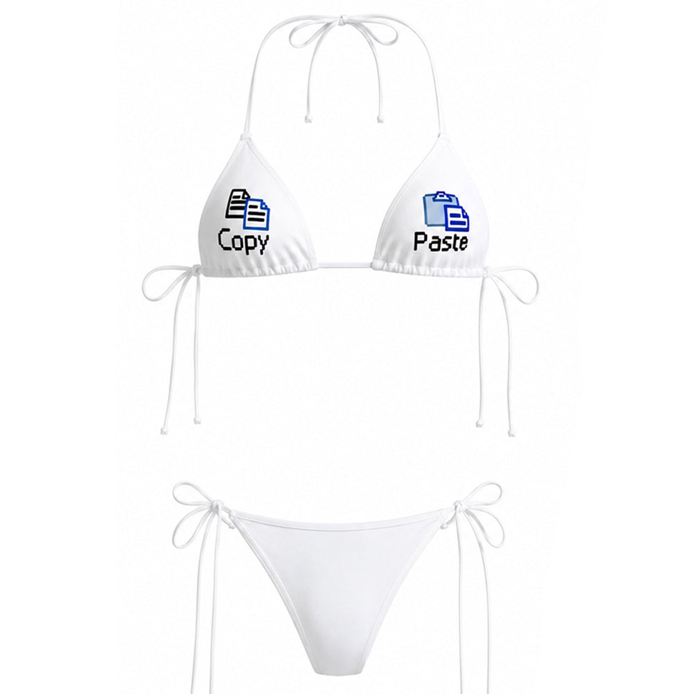 copy paste triangle bra set boogzel clothing